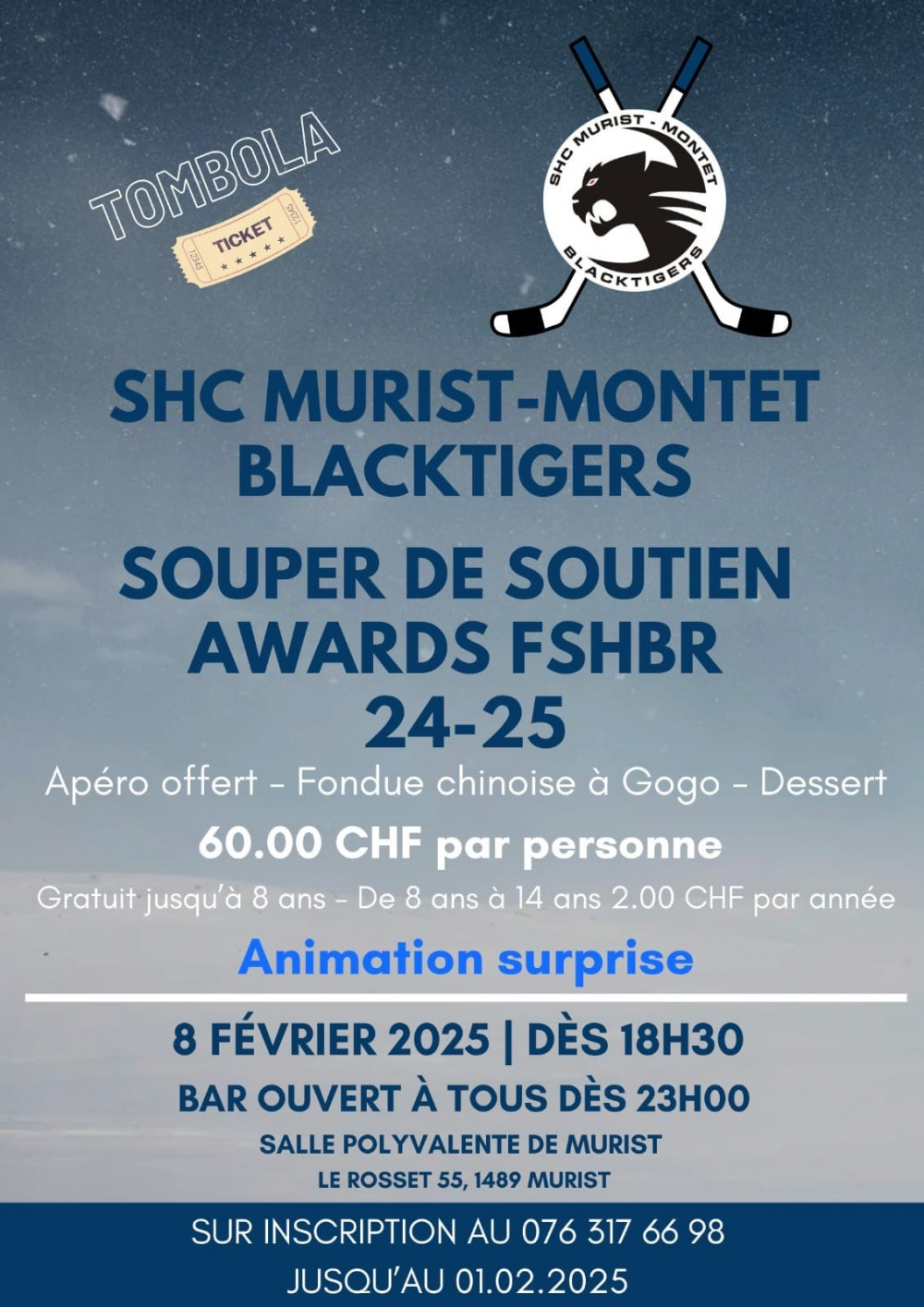 Soirée des Awards à Murist le 08.02.2025