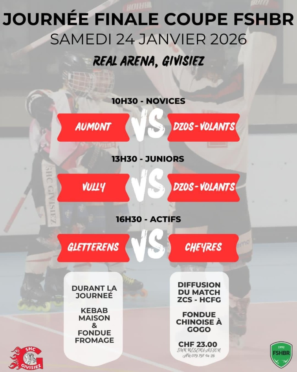 Finales de coupe FSHBR 2025-2026 à Givisiez