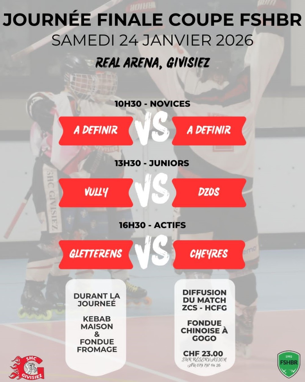 Finales de coupe FSHBR 2025-2026 à Givisiez